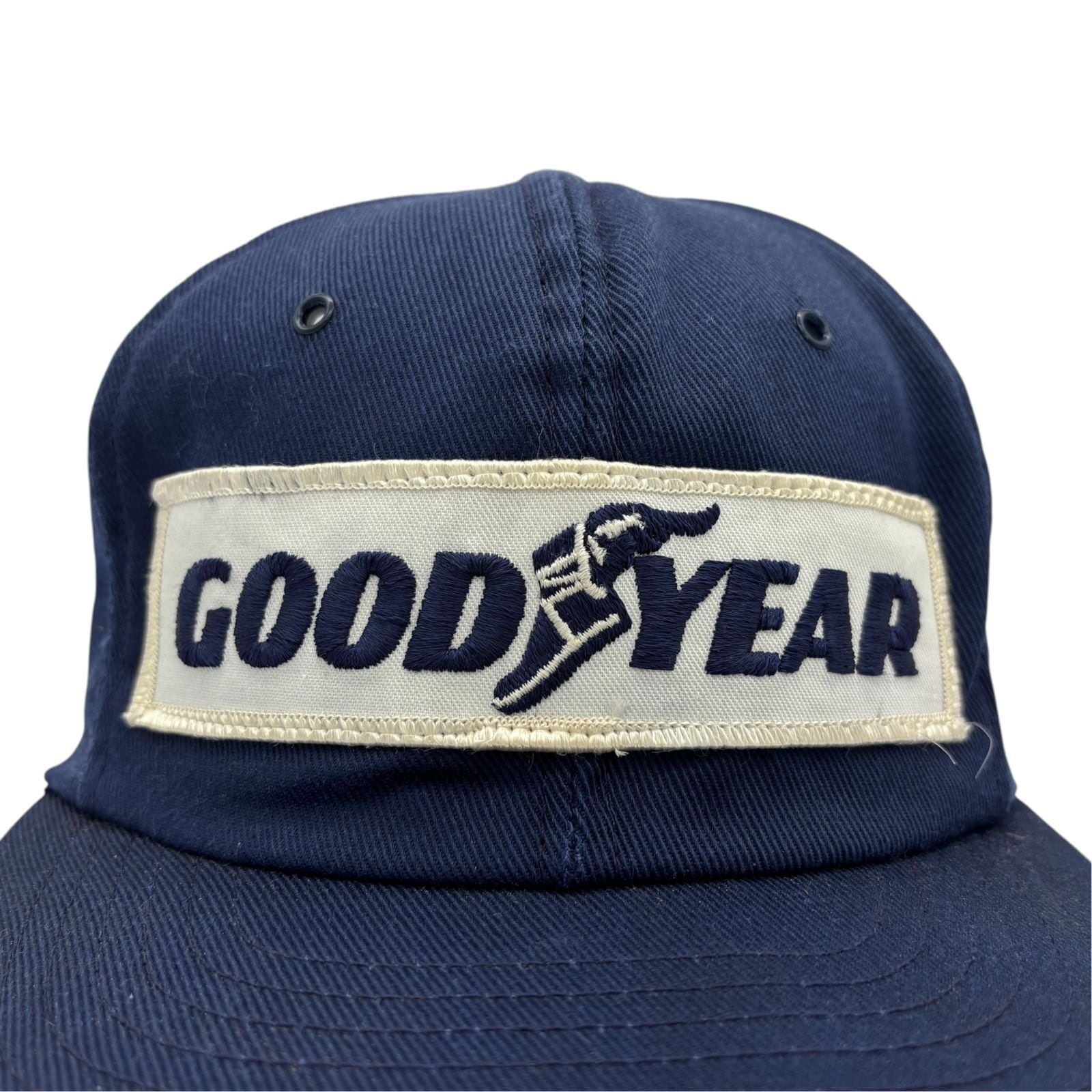 GOOD YEAR グッドイヤー 企業キャップ 80s ネイビー キャップ/帽子】80s-90s GOODYEAR(グッドイヤー) ビンテージ