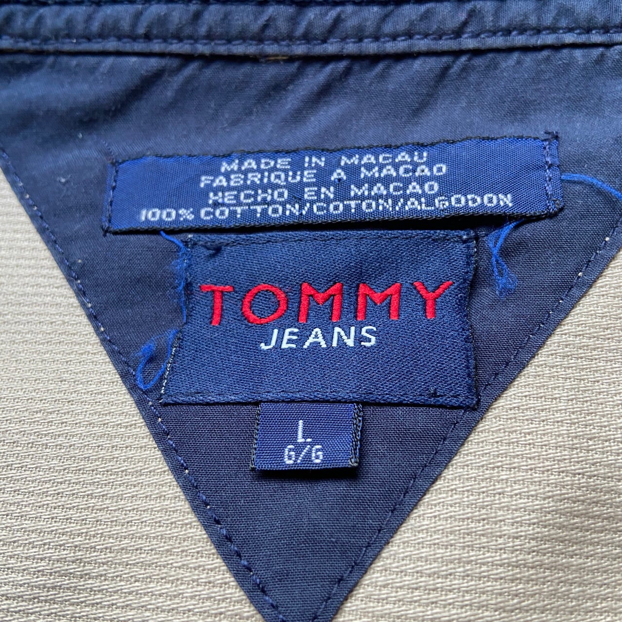 90年代 TOMMY JEANS TOMMY HILFIGER トミーヒルフィガー 立体ポケット