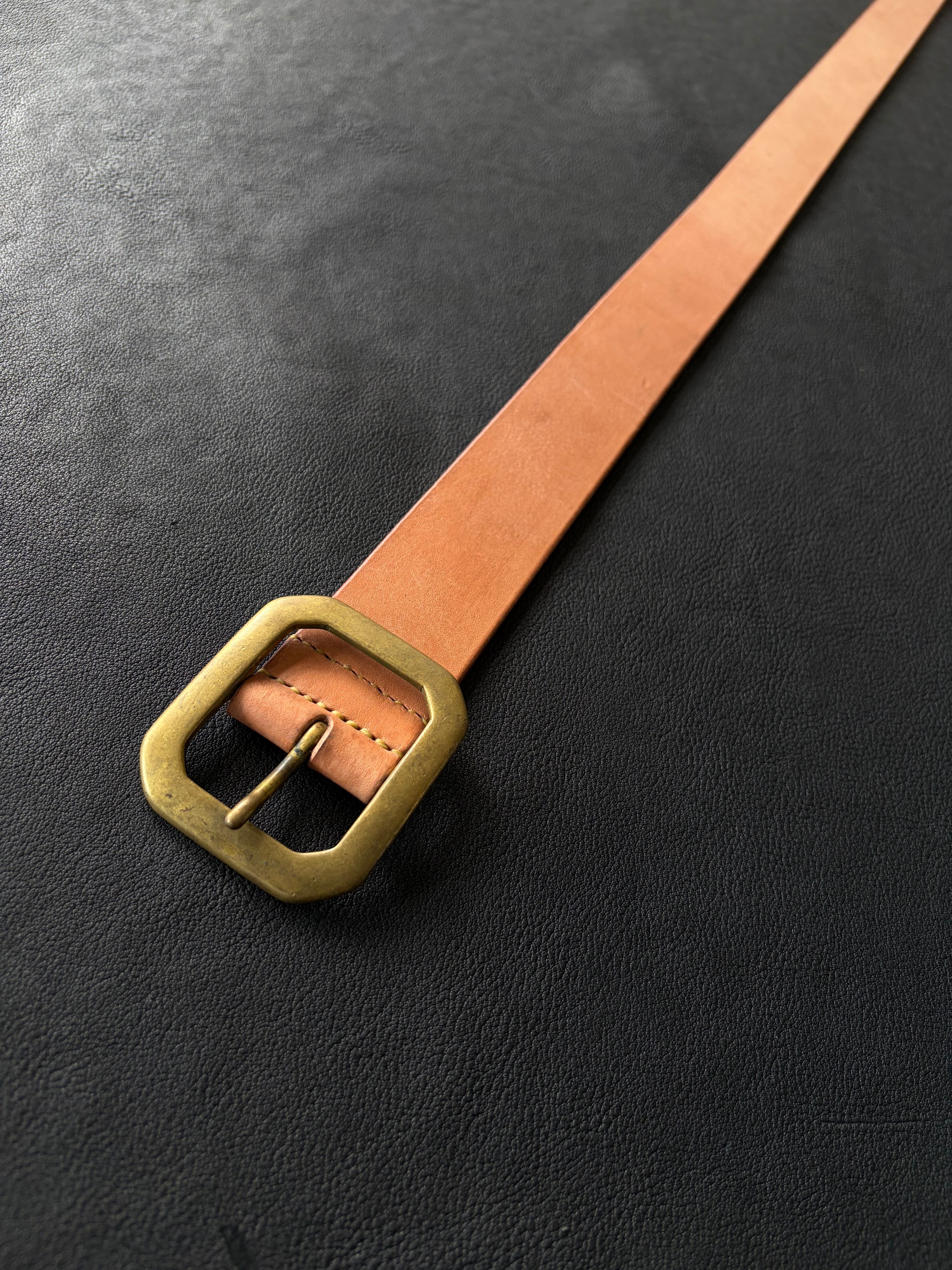 昭南皮革ベルト ナチュラル 40mm