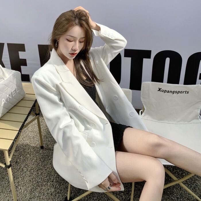 スプリングルーズジャケット ブラックドレス レディース 春物 ドラファッションホール41067924598