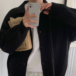 ルーズリブニットカーディガン　MT0080322