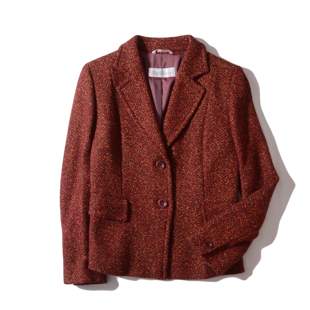 max mara    tweed  tailored jacket