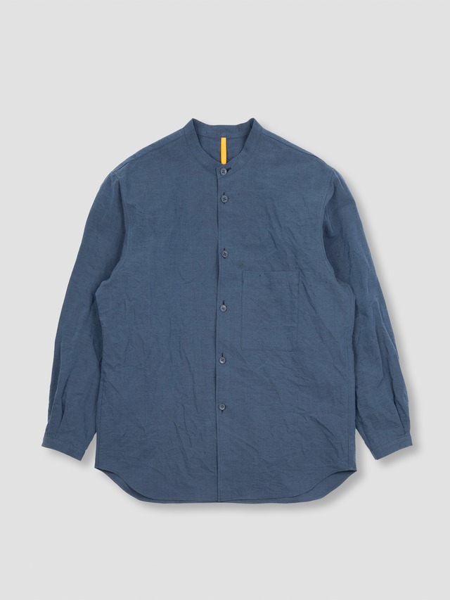 MAN-TLE　GRANDAD SHIRT　BLUE METAL　R16S7