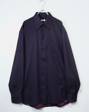 【Caka act2】 90's “MAUS&HOFFMAN” Dot Pattern Vintage L/S Shirt