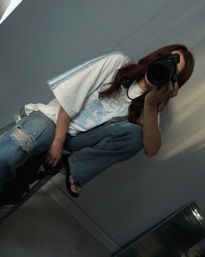 【unused.lab】Sideline denim patch CS/Blue