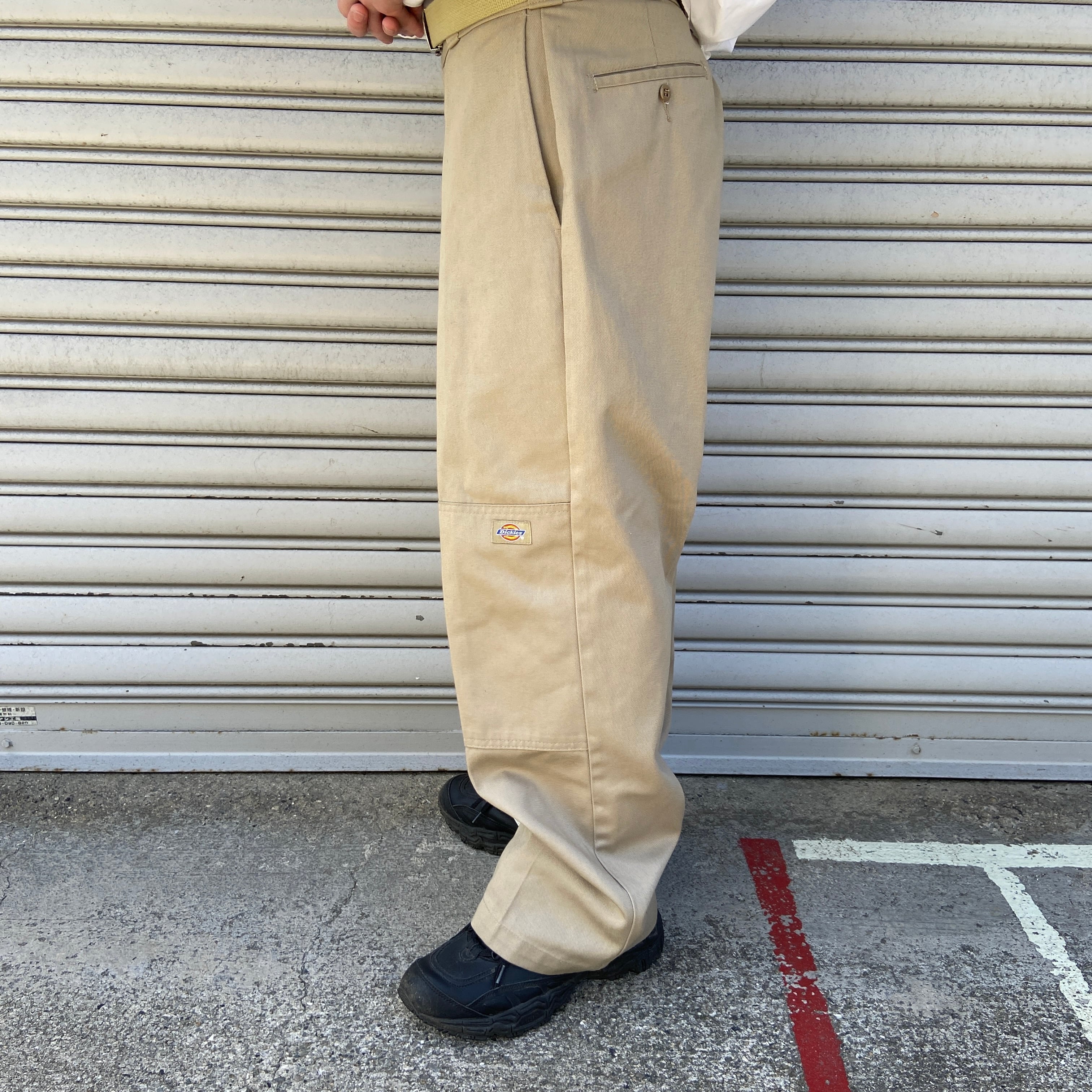 90s Dickies ダブルニー　ディッキーズ　ワークパンツ　パンツ　ベージュ