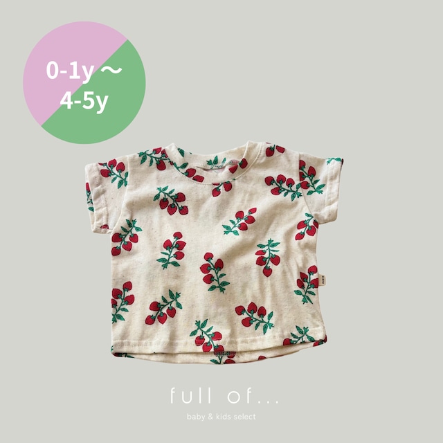 【Last1 M(1-2y)即納】AOSTA Linen Short Sleeve T #17856