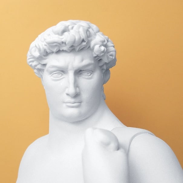 デビッド ダビデ 彫像 太め 彫刻 芸術 アート クリエイティブ 置き物