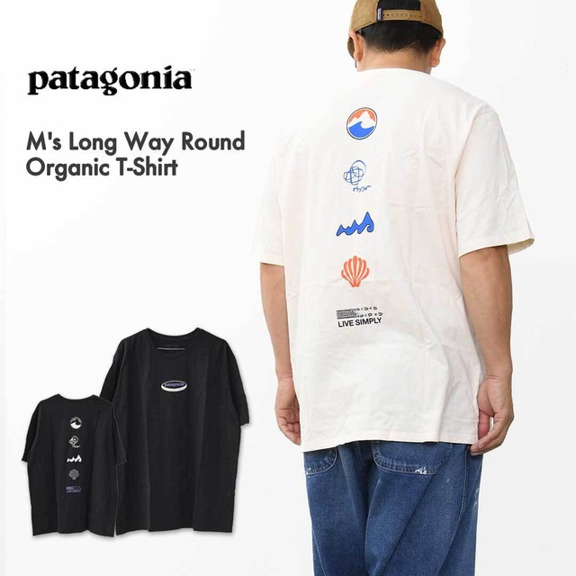 Patagonia [パタゴニア正規代理店] M's Long Way Round Organic T-Shirt [37826] メンズ・ロング・ウェイ・ラウンド・オーガニック・半袖・Tシャツ・MEN'S  [2025AW]