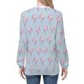 Women's Pull Over Sweatshirt Light Blue 4297