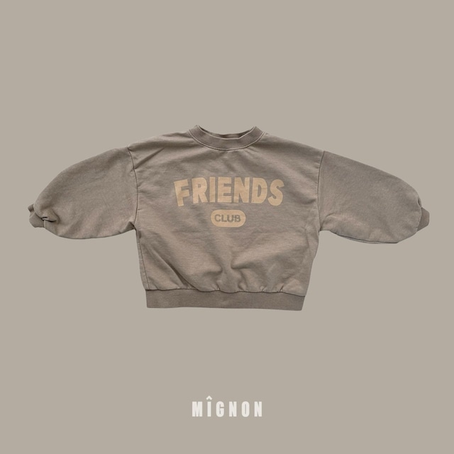 【取寄】mignon|friends pigment sweatshirt|フレンズピグメントスウェット|S-JM|kids&jr|26 spring