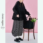 アートを纏う♡立体的ルーズフィットコクーンパンツ 《i0581》