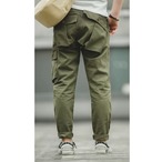 Military Cargo Pants Tapered Silhouette ◇H0101