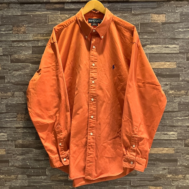 RALPH LAUREN BLAKE B.D SHIRT ORANGE