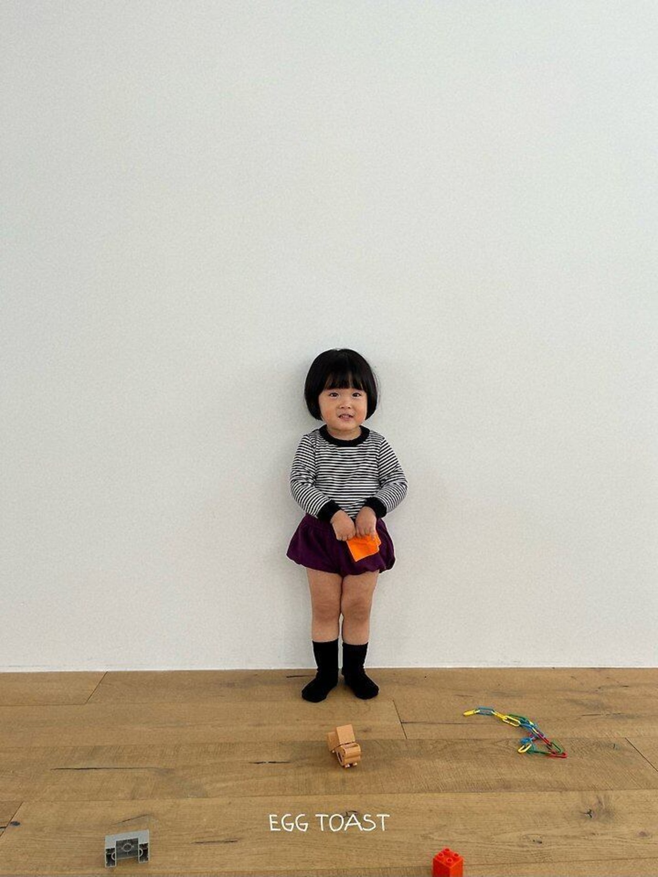 【取寄】EGG TOAST ｜パンプキンパンツ（ワッフルフラワー）｜秋服｜韓国子供服｜26/AT