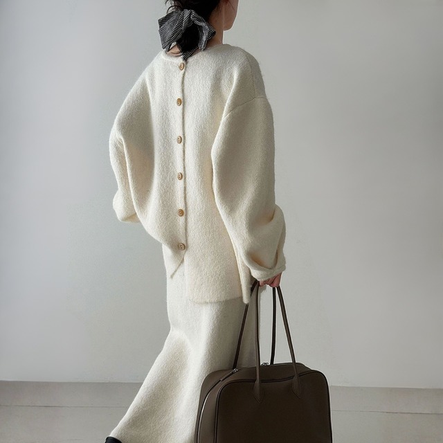 リラックスフィットセーター＆ニットスカートセットアップ　BM1264