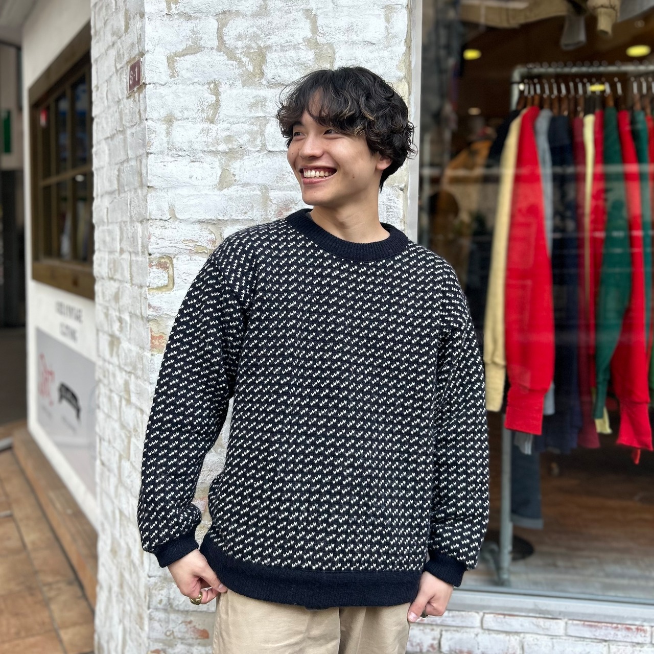 エルエルビーン L.L.Bean 90s バーズアイ ニット 希少カラー（90