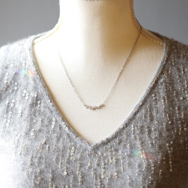 煌めく星屑のネックレス｜18KGP or SLV925｜アレルギー対応 45cm