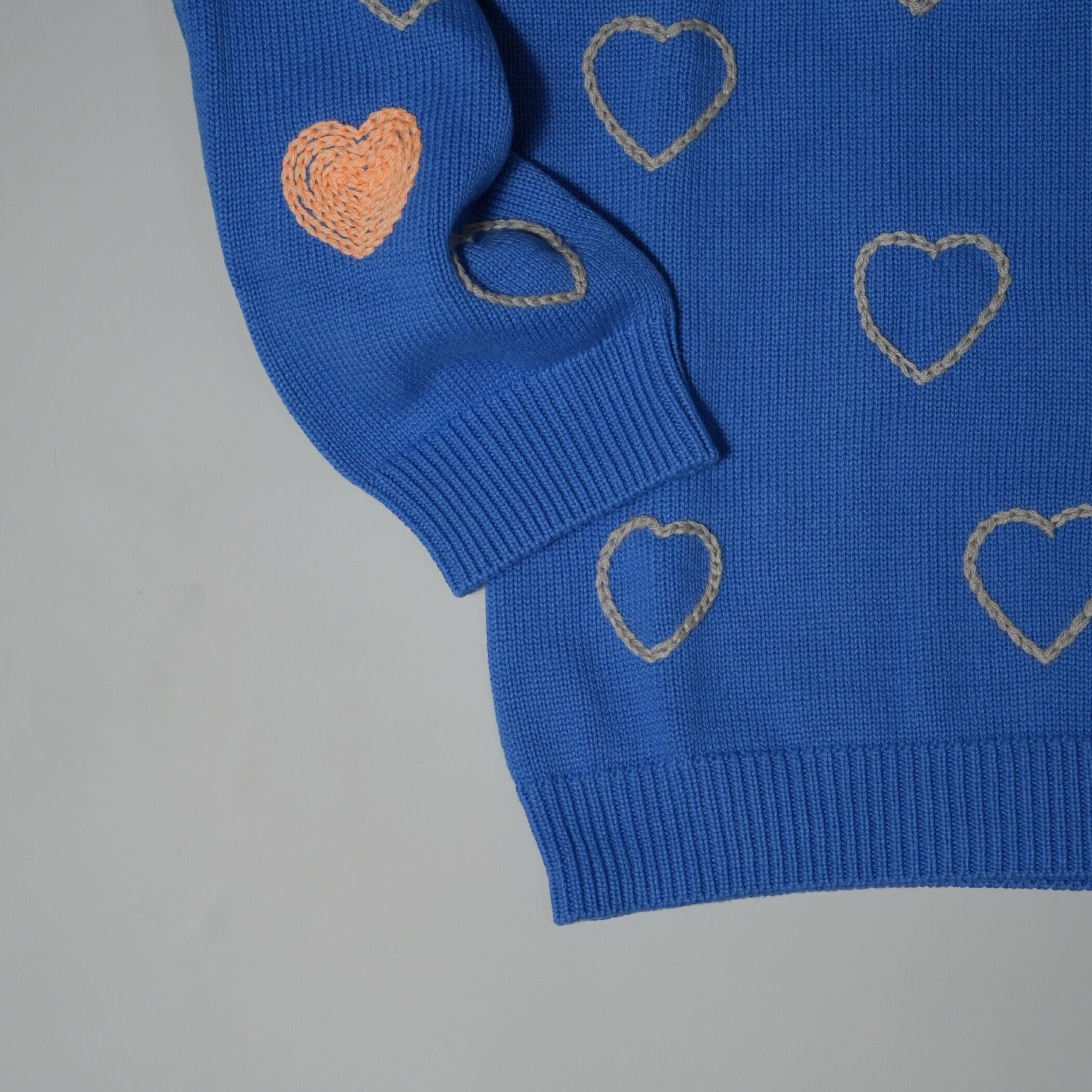 CC HAPPY HEARTFULL CARDIGAN -BLUE- | ChahChah | 公式通販サイト