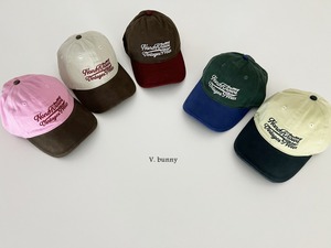 即納［kids］V.bunny配色キャップ
