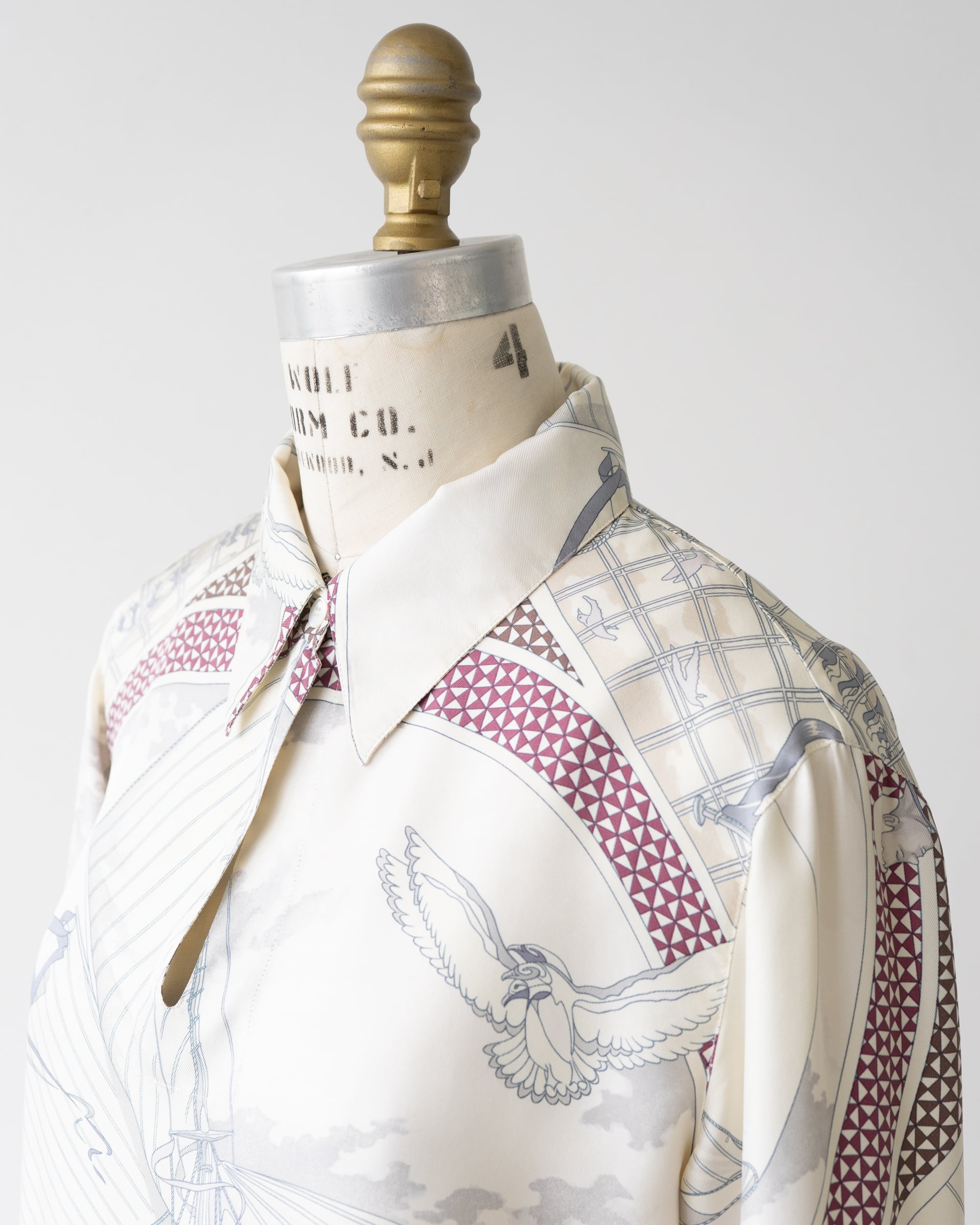 Hermès by martin margiela〉3/4 Sleeve Silk Shirt | Re:STATION STORE