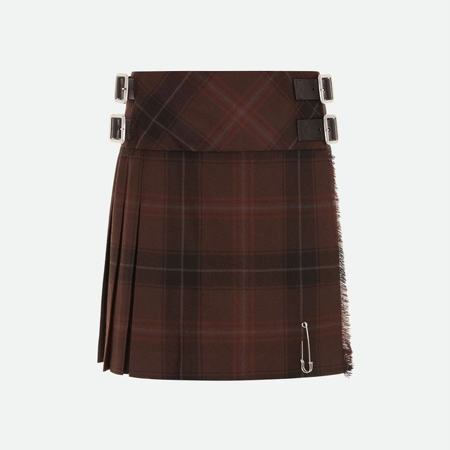 Le Kilt　COCO MICRO MINI KILT　CHOCOLATE BROWN TARTAN