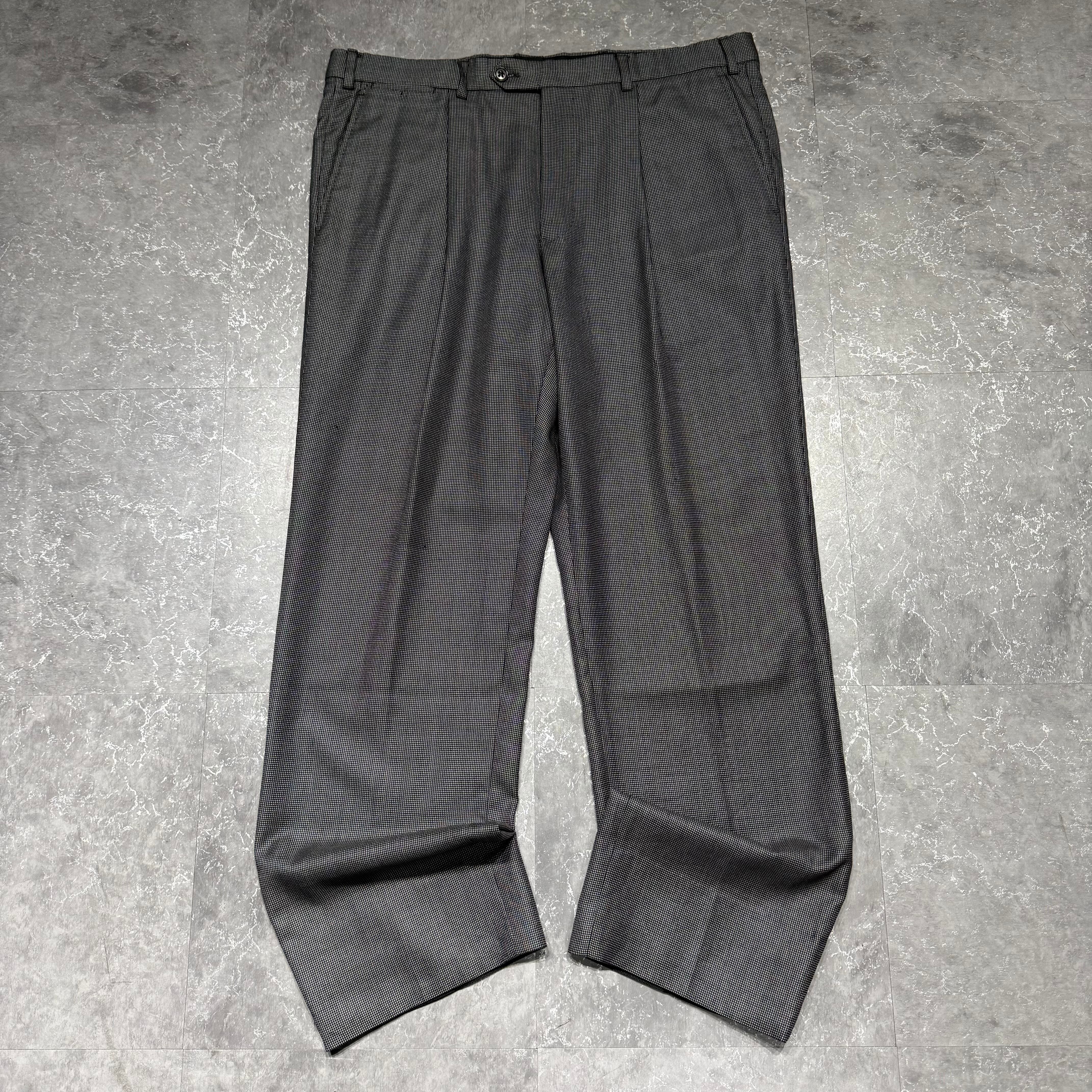 givenchy 90s wool wide slacks グレー 90s GIVENCHY PARIS wool wide slacks | RIYAN