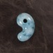 糸魚川翡翠 コン沢 青翡翠 勾玉 14.8g  Itoigawa Blue Jadeite magatama