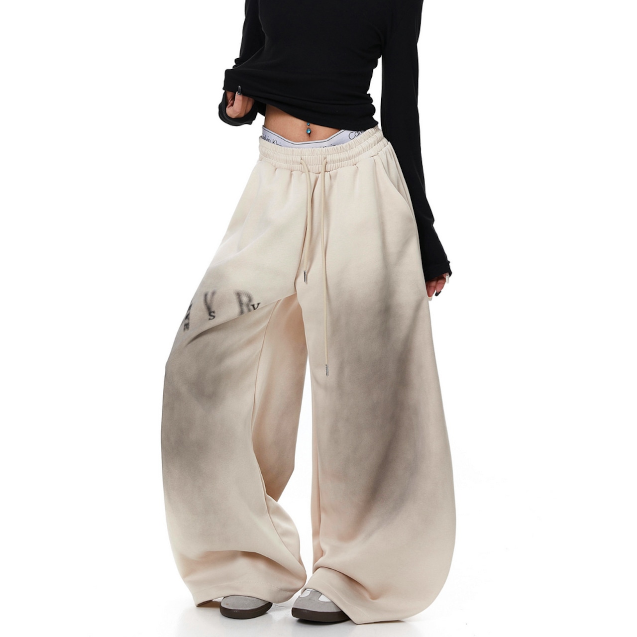 ストリート 汚れ加工 スウェットパンツ P381