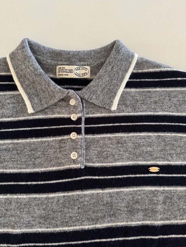 (予約) AREING / Multi dangara knit 2color