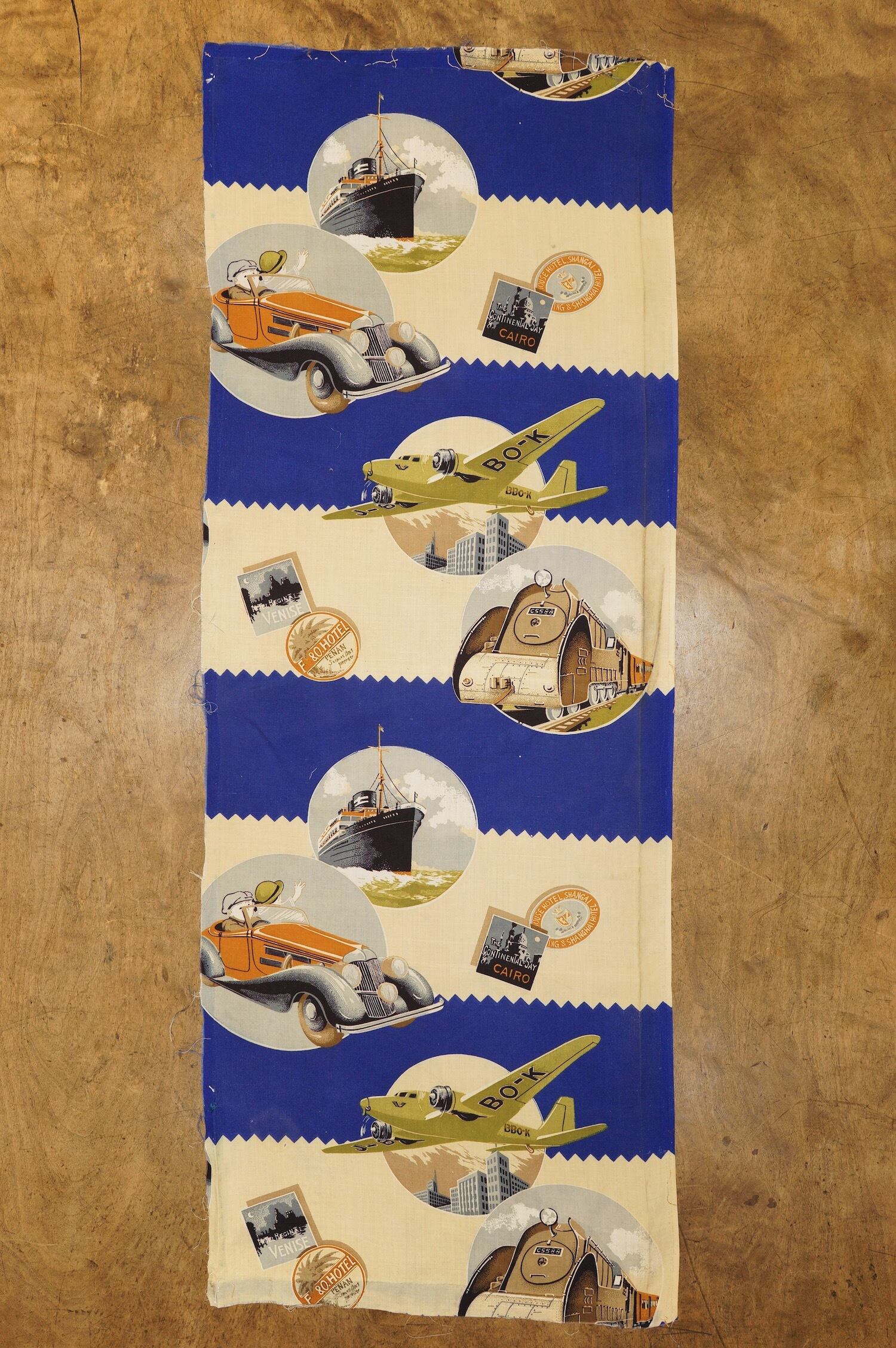 2344G6 面白柄 はぎれ 蒸気機関車 旅客船 自動車 旧車 飛行機 プロペラ