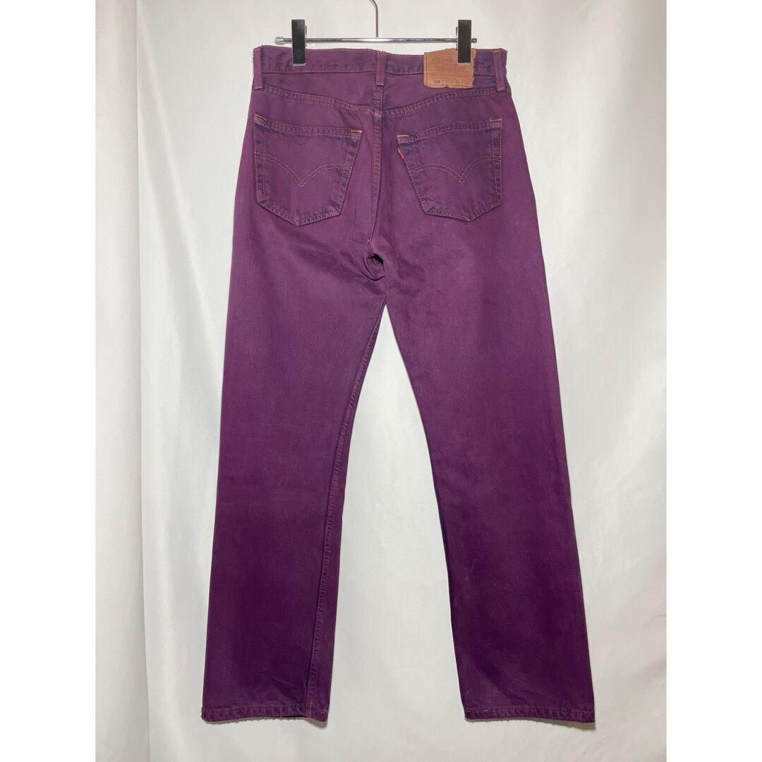 Levi's デニムパンツ紫後染めバギー24 Levi's デニムパンツ紫後染めバギー24