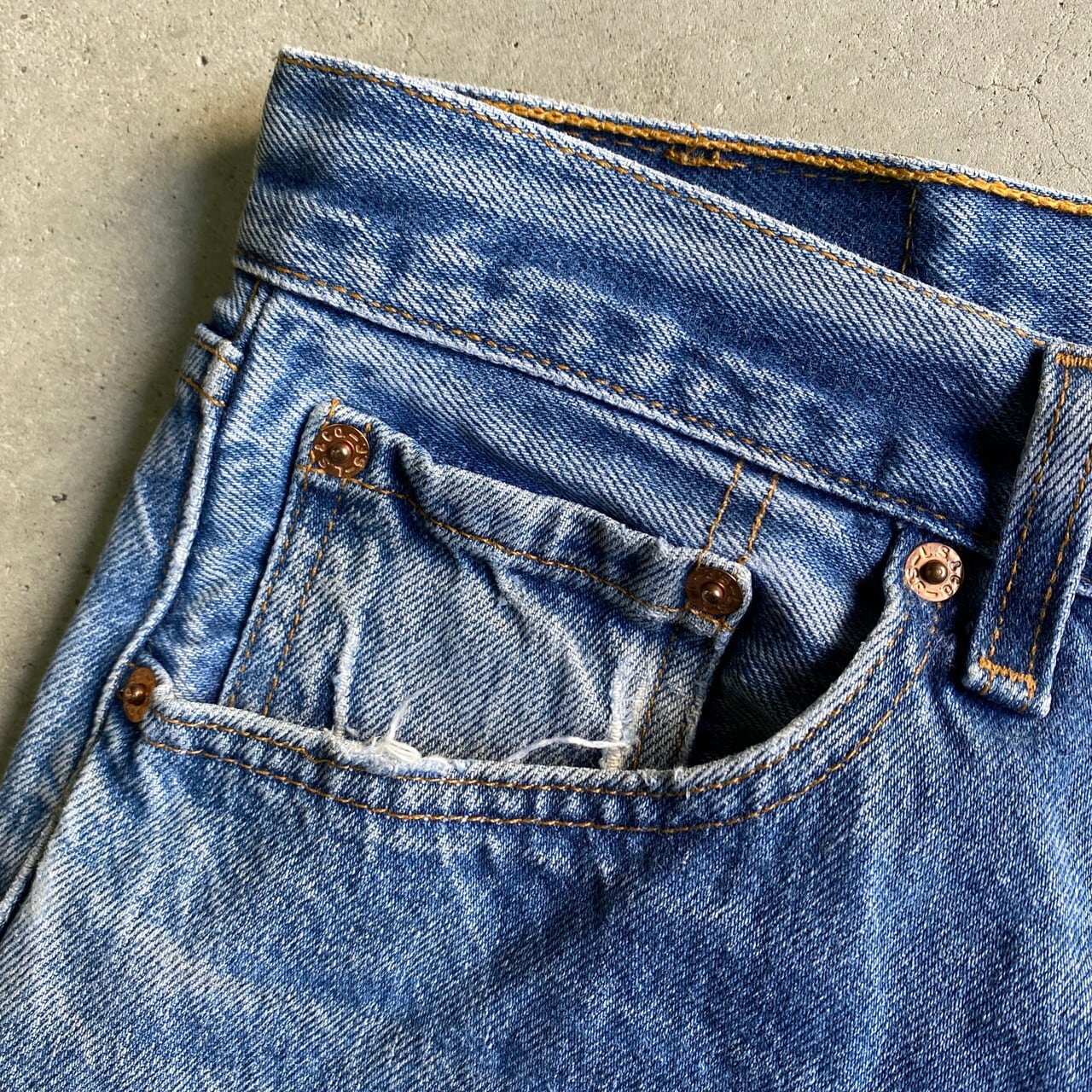 90年代 USA製 Levi's リーバイス 501 ストレート クラッシュ デニム