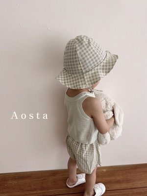 【Aosta】シンプルコットンショートパンツ