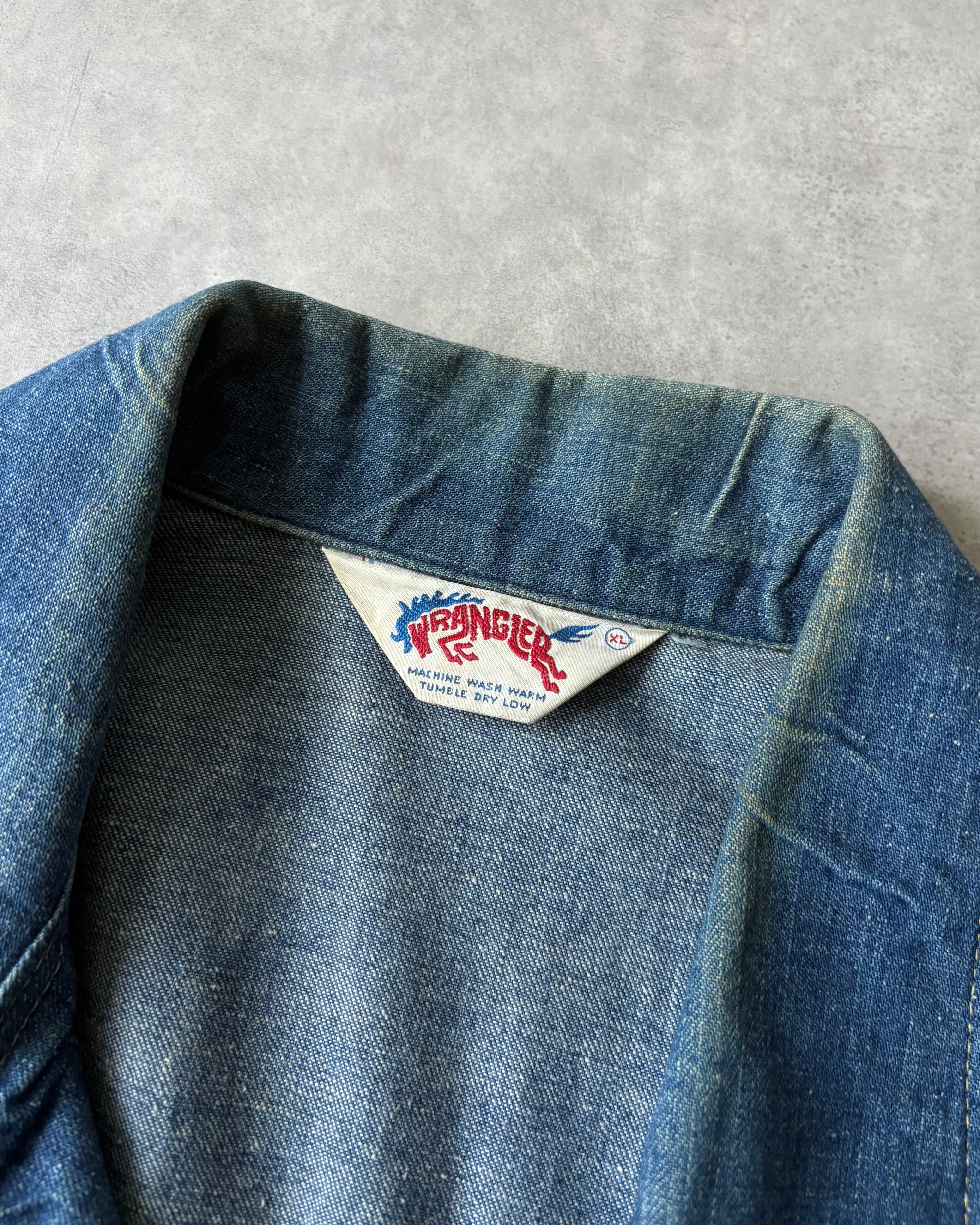 70s WRANGLER 2tone Denim Jacket 