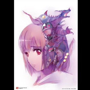 西川伸司SSSS.GRIDMAN 「アカネ怪獣・対抗」複製原画 B2サイズ