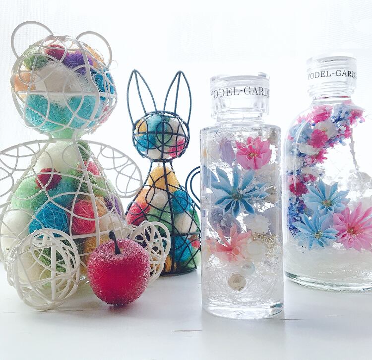 ハーバリウム（ミニ）フルール~fleur ~花（ピンク×水色系） | YODEL-GARDEN