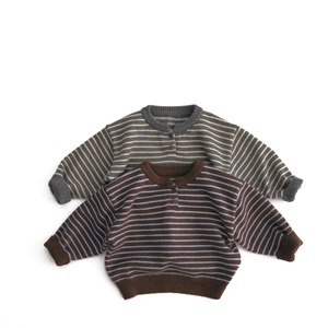 ベビー＆キッズ　冬新作 ニット ボーダー　セーター２色