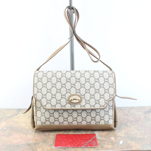 .OLD GUCCI GG PATTERNED SHOULDER BAG MADE IN ITALY/オールドグッチGG柄ショルダーバッグ 2000000063966