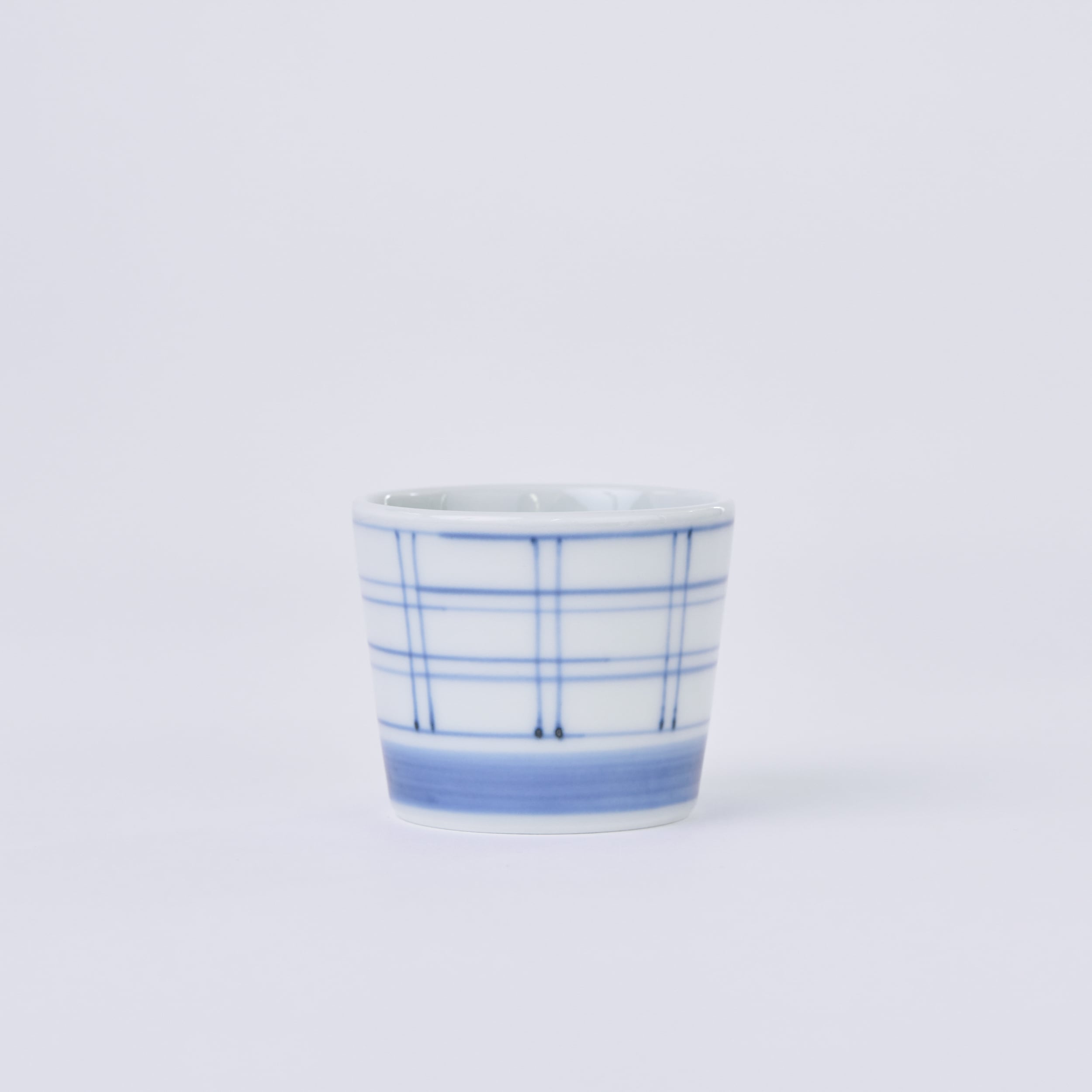有田焼和食器 そば猪口 【格子青】