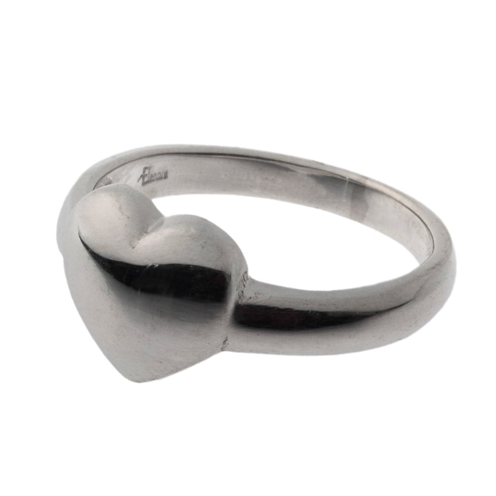 ELR0046 ソリッドハートリング Silver jewelry | シルバーアクセサリー