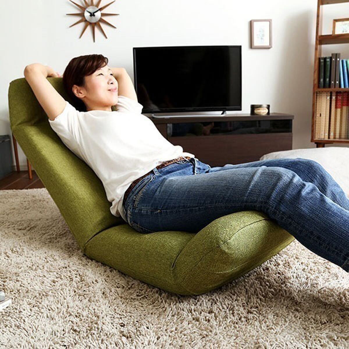 日本製カバーリングリクライニング一人掛け座椅子リクライニングチェア