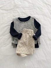 韓国子供服 / Atomeme / 26Autumn / Dot Corduroy Pants / 秋服 *S~XL*