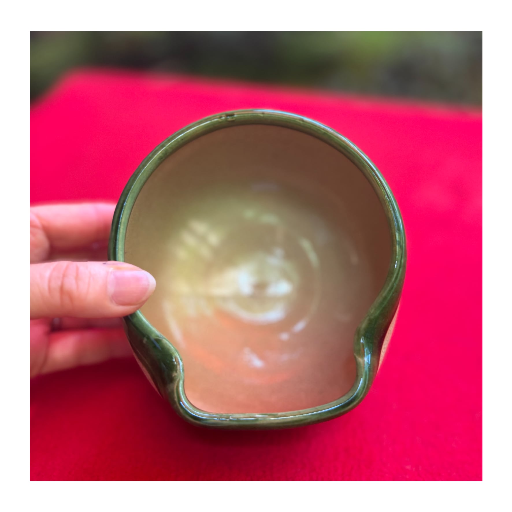 織部 古墳茶碗｜成起窯（近藤隆司造） | 古川美術館ミュージアムショップ