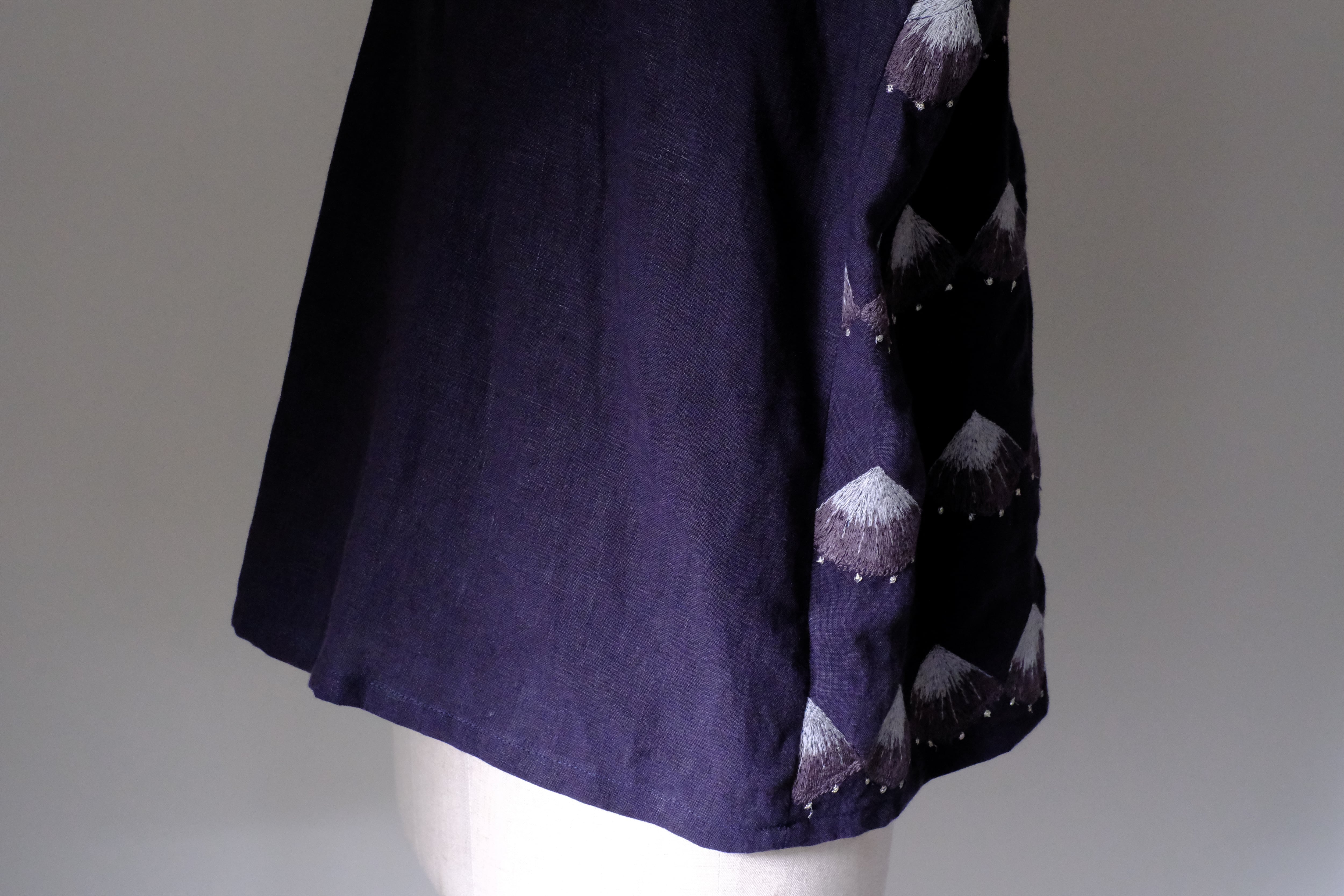 ノースリーブカットソー　cl-127(ネイビー)