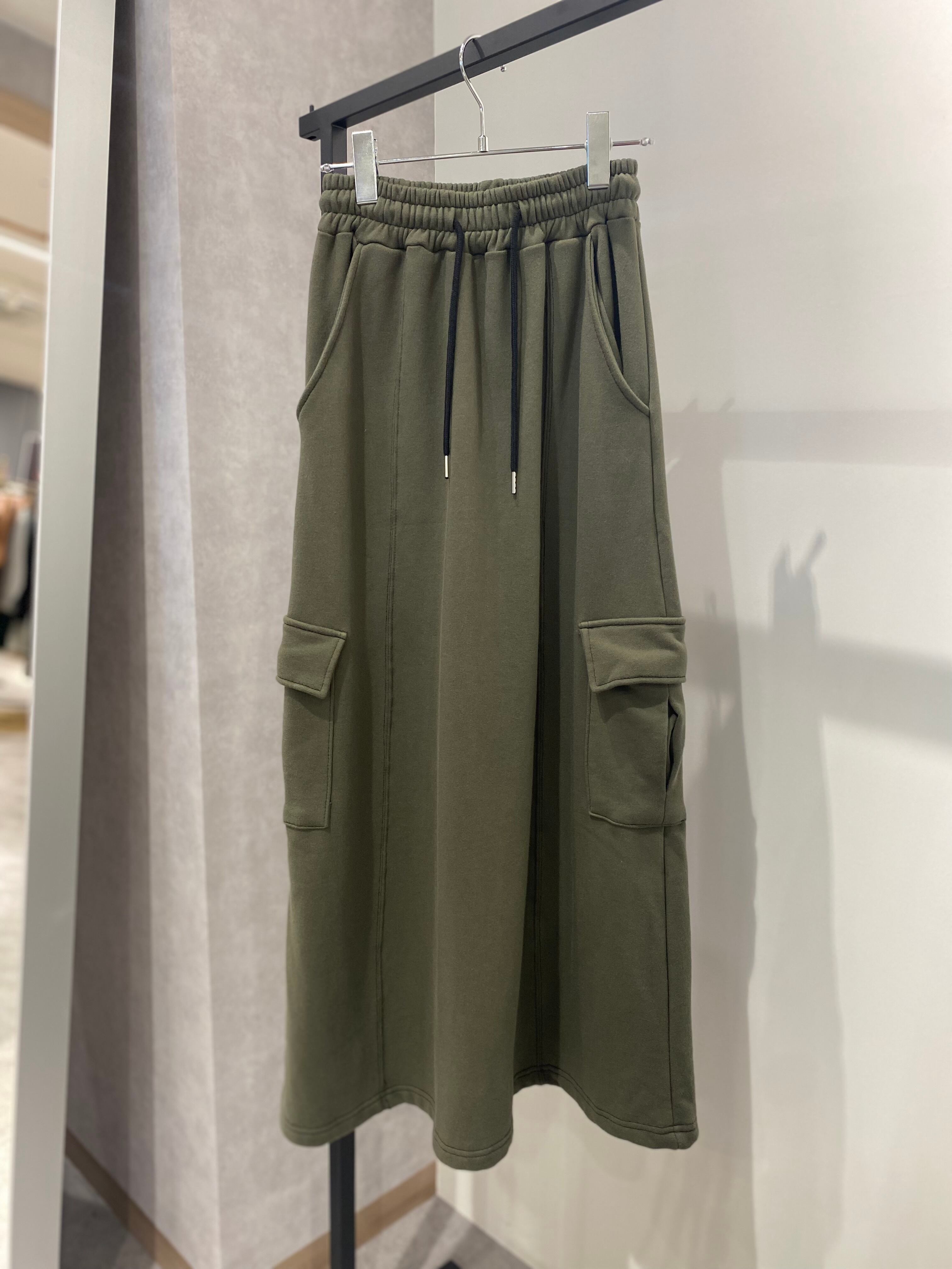 military cargo sweat skirt