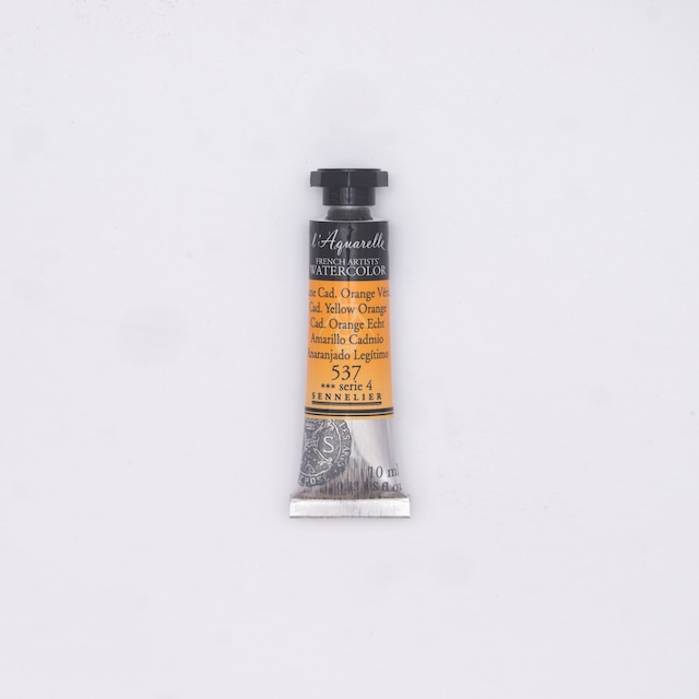 セヌリエWC 537 カドミウムイエローオレンジ 透明水彩絵具 チューブ10ml Ｓ4