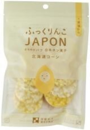 ふっくりんこJAPON白米北海道コーン味 １５ｇ(約10枚)　 澤田米穀店