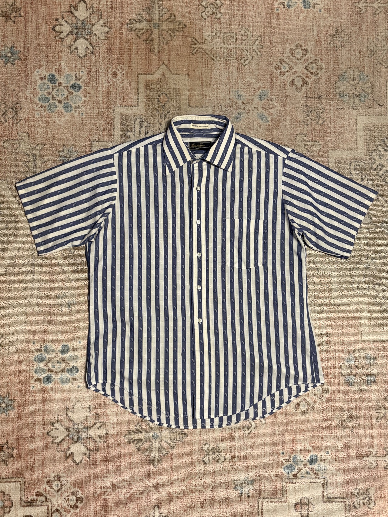 60~70s / Vintage / VAN HEUSEN / Jacquard patterned shirts