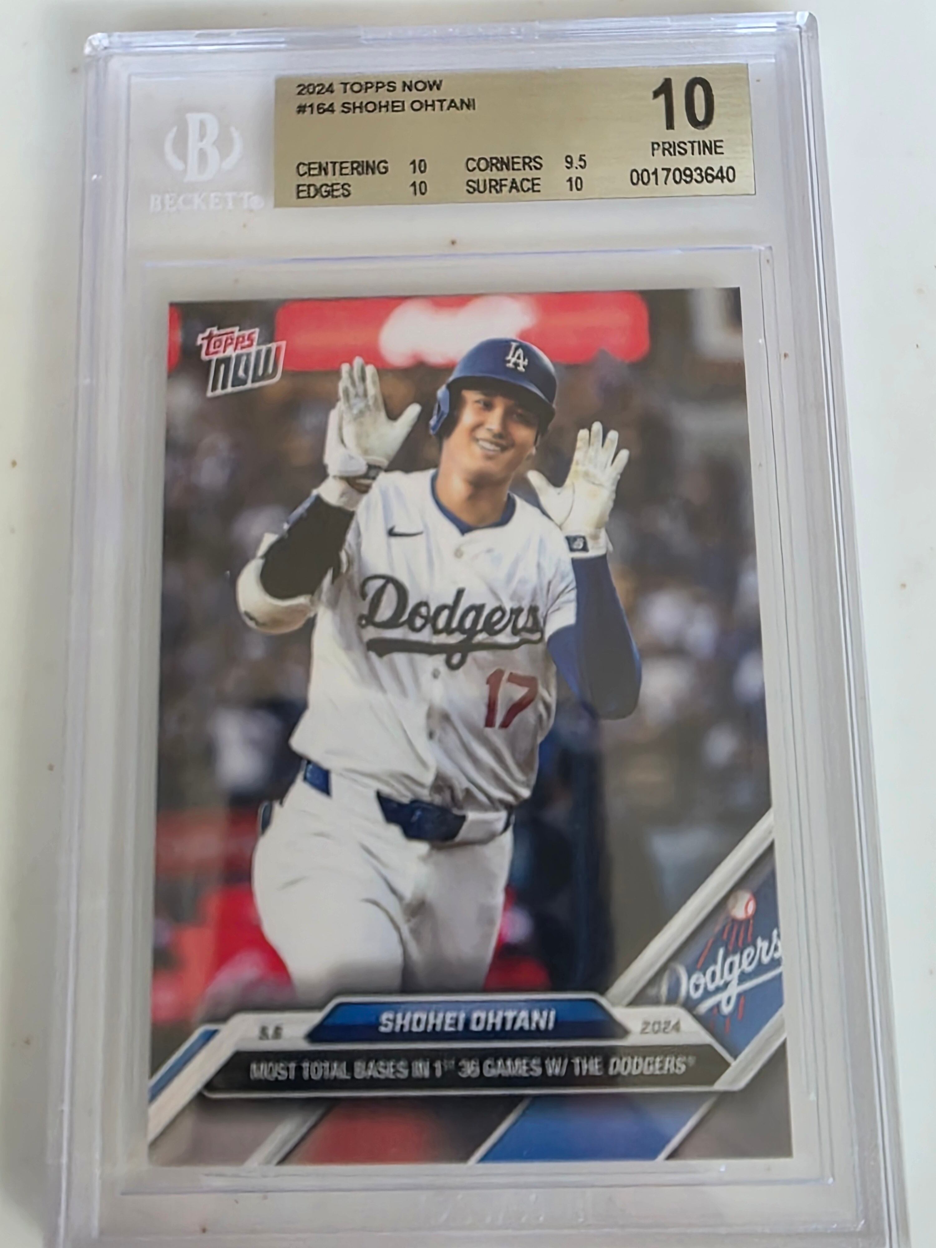 3922G5 大谷翔平 topps now（24時間限定販売） 1900年以降で初めて被
